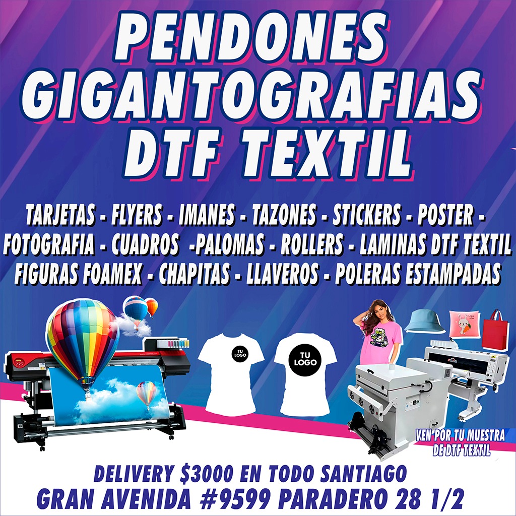 Gigantografías DTF - Pendones Gigantes